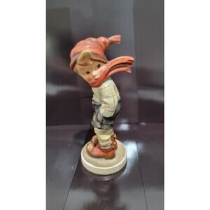 Vintage M.J.Hummel/W.Goebel Porcelain Figurine  "March Winds"#43/W.Germany/1960s
